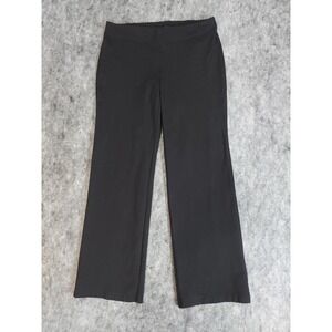 Eileen Fisher Pants Womens Small Black Dress Ankle High Rise Knit Pull On READ